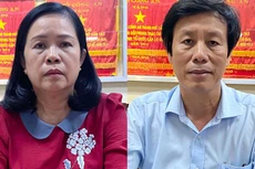 Bị can Cao Minh Chu, nguyên Giám đốc Sở Y tế Cần Thơ và Bùi Thị Lệ Phi, nguyên giám đốc Sở Y tế Cần Thơ đã bị khởi tố vì có sai phạm trong đấu thầu. Ảnh: Cơ quan điều tra cung cấp