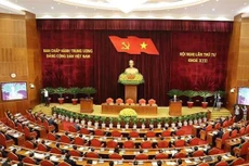 Toàn cảnh phiên bế mạc Hội nghị lần thứ tư, Ban Chấp hành Trung ương Đảng khóa XIII. Ảnh: TTXVN