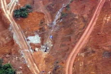 Cận cảnh mỏ khoáng sản lậu quy mô lớn vừa bị phát hiện tại Quảng Bình