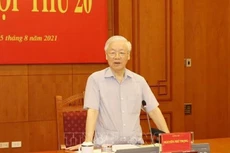 Tổng Bí thư Nguyễn Phú Trọng phát biểu chỉ đạo tại Phiên họp thứ 20 của Ban Chỉ đạo. Ảnh: TTXVN