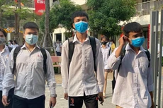 Thí sinh dự thi tốt nghiệp THPT 2020 tại Hà Nội trong bối cảnh có dịch Covid-19