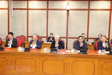 Tổng Bí thư, Chủ tịch nước Nguyễn Phú Trọng phát biểu kết luận phiên họp. Ảnh: TTXVN