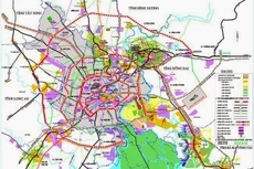Sơ đồ quy hoạch các tuyến vành đai của TP.HCM.