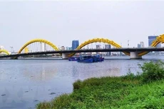 Cầu rồng trên sông Hàn - một trong những biểu tượng của thành phố Đà Nẵng. Ảnh: TTXVN