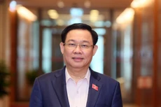 Bí thư Thành ủy Hà Nội Vương Đình Huệ vừa được giới thiệu để Quốc hội bầu giữ chức vụ Chủ tịch Quốc hội khoá XIV. Ảnh: TTXVN