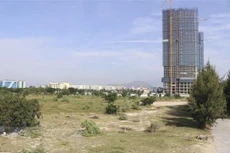 Dự án xây dựng khu công viên biển Bình Sơn kết hợp với thương mại dịch vụ (phường Mỹ Bình, thành phố Phan Rang-Tháp Chàm). Ảnh: TTXVN