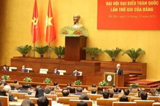 Hình ảnh toàn cảnh Tổng Bí thư Nguyễn Phú Trọng phát biểu chỉ đạo hội nghị. Ảnh: TTXVN