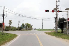 Điểm cuối tuyến đường An Viên Mỹ Thành đấu nối với ngã tư Xuân Thành - Xuân Hội. Ảnh: Báo Hà Tĩnh