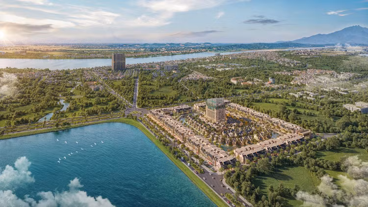 Phối cảnh tổng thể dự án Làng Thụy Sỹ khoáng nóng - Swiss Eden