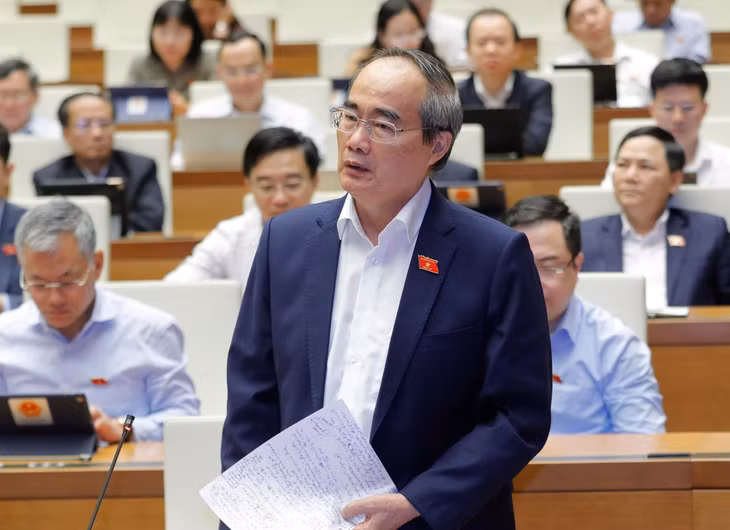 ĐBQH Nguyễn Thiện Nhân (TP.HCM) tham luận với tư cách chuyên gia