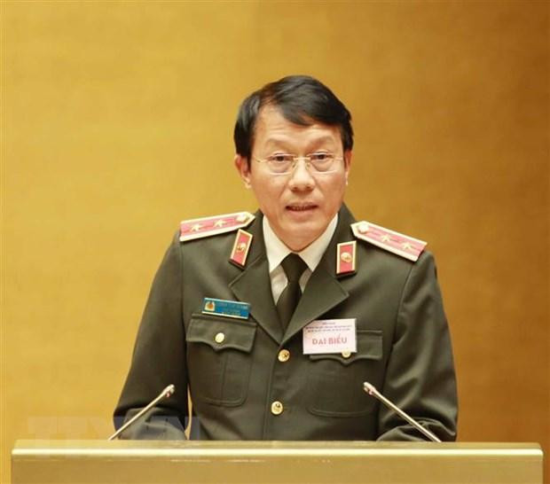 Uỷ viên Trung ương Đảng, Thứ trưởng Bộ Công an Lương Tam Quang trình bày tham luận tại hội nghị. Ảnh: TTXVN Uỷ viên Trung ương Đảng, Thứ trưởng Bộ Công an Lương Tam Quang trình bày tham luận tại hội nghị. Ảnh: TTXVN