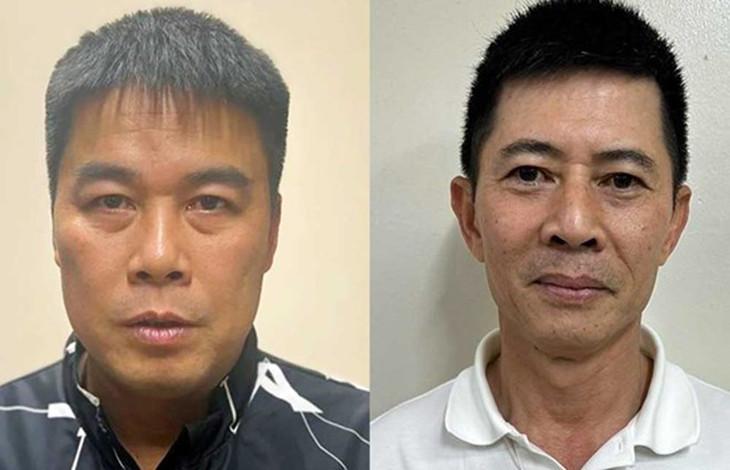 Chân dung Nguyễn Văn Hậu (Hậu "pháo") - Chủ tịch Tập đoàn Phúc Sơn và Nguyễn Duy Hưng - Chủ tịch Tập đoàn Thuận An, từ trái qua Chân dung Nguyễn Văn Hậu (Hậu "pháo") - Chủ tịch Tập đoàn Phúc Sơn và Nguyễn Duy Hưng - Chủ tịch Tập đoàn Thuận An, từ trái qua