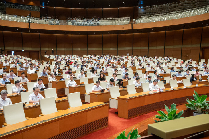 Các vị đại biểu Quốc hội tham dự phiên họp