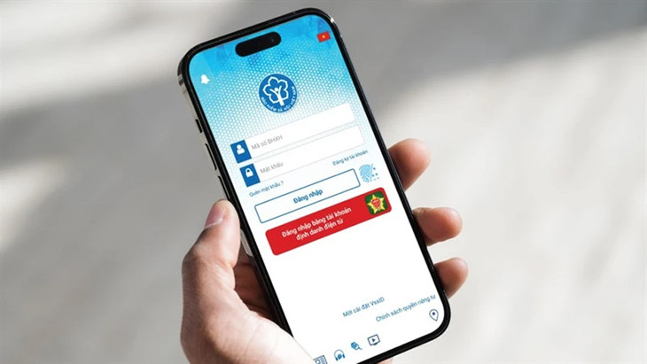 Người dân có thể truy cập app VssID qua VNeID Người dân có thể truy cập app VssID qua VNeID
