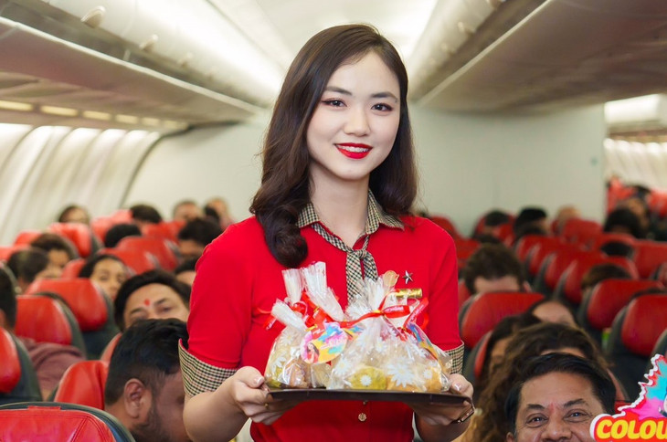 Phi hành đoàn chuyên nghiệp, tận tâm của Vietjet.
