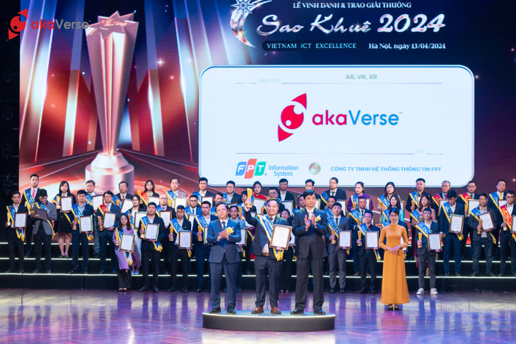 akaVerse nhận Giải thưởng Sao Khuê tại lĩnh vực Công nghệ số AR, VR, XR.