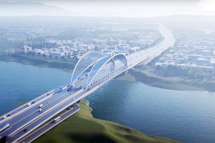 Phối cảnh cầu Cỏ May 3