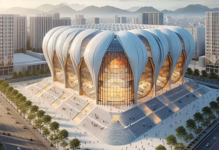 Phối cảnh Nhà thi đấu đa năng Thủ Thiêm