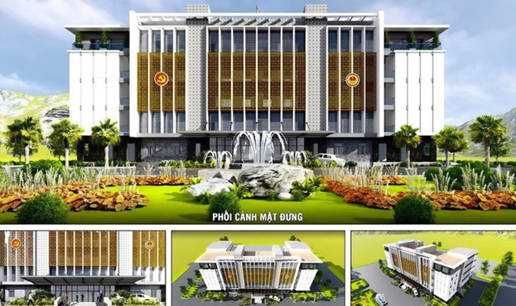 Phối cảnh Dự án trụ sở hành chính huyện Con Cuông