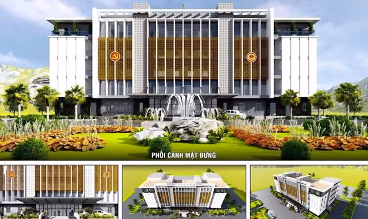 Phối cảnh Dự án trụ sở hành chính huyện Con Cuông
