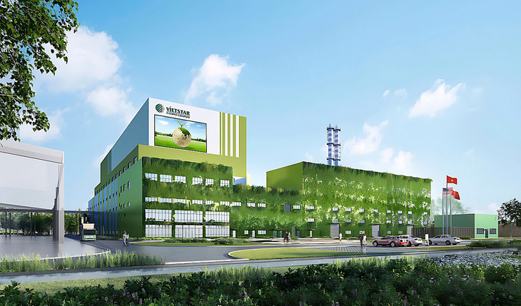 Phối cảnh nhà máy xử lý rác Vietstar ở huyện Củ Chi