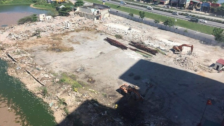 Vị trí ven đường Vành đai 3 được chuẩn bị để xây dựng bến xe Yên Sở