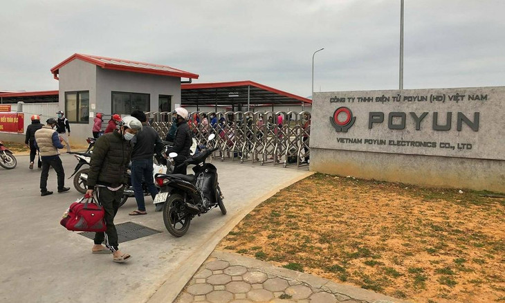 Công ty Poyun ở Hải Dương, nơi phát hiện các bệnh nhân Covid-19