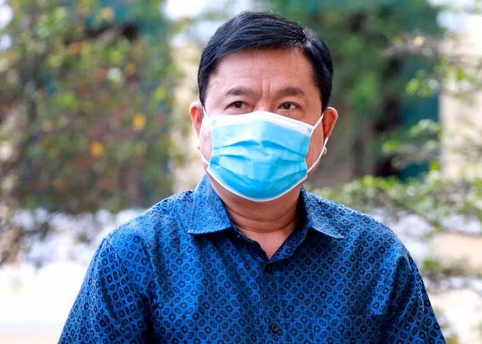 Ông Đinh La Thăng trong phiên toà ở TP.HCM