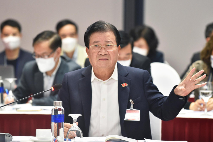 Phó Thủ tướng Trịnh Đình Dũng phát biểu tại cuộc họp. - Ảnh: VGP