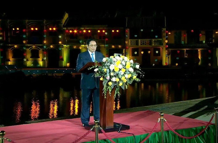 Thủ tướng Chính phủ Phạm Minh Chính phát biểu khai mạc Năm du lịch quốc gia 2022 tại Quảng Nam