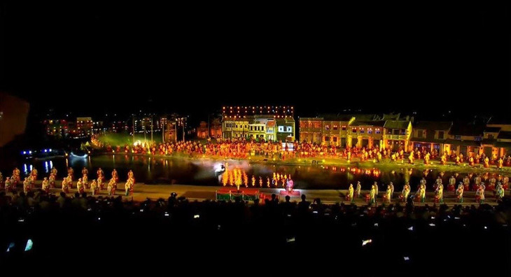 Sân khấu lễ khai mạc năm du lịch quốc gia 2022 quy mô, hoành tráng và đậm nét, giàu bản sắc văn hoá dân tộc