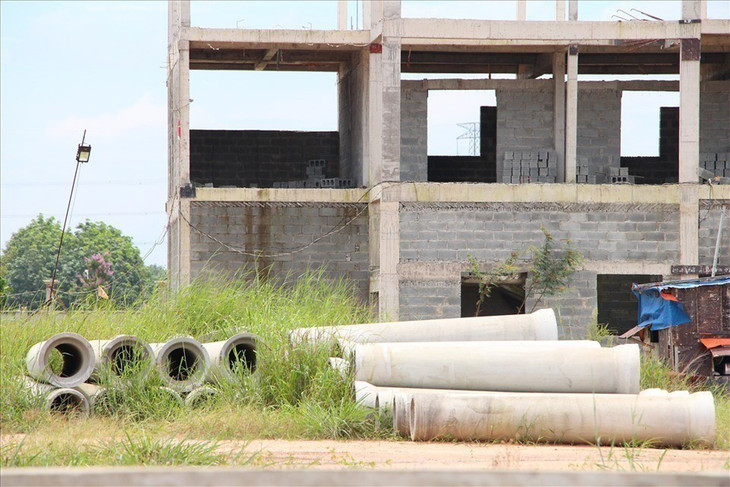 Công trình chậm tiến độ trong khu tái định cư sân bay Long Thành