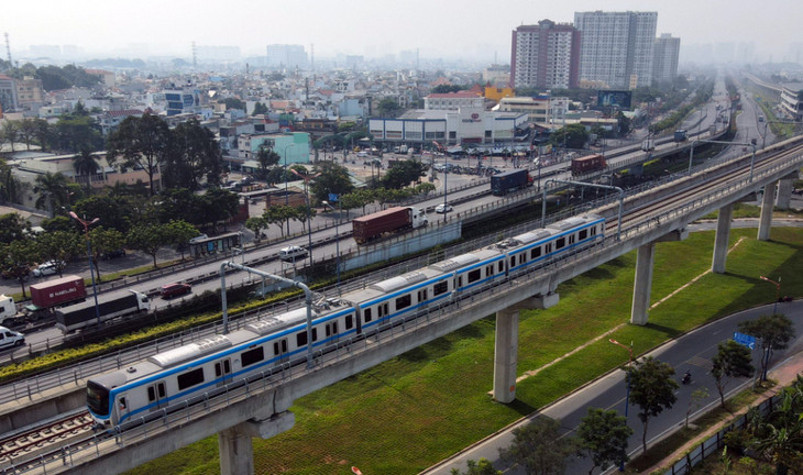 Đoàn tàu ba toa dài hơn 61 m của Metro Bến Thành - Suối Tiên