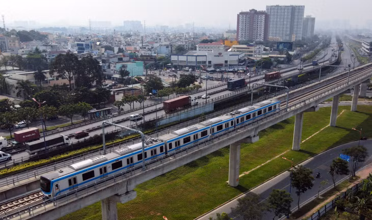 Đoàn tàu ba toa dài hơn 61 m của Metro Bến Thành - Suối Tiên