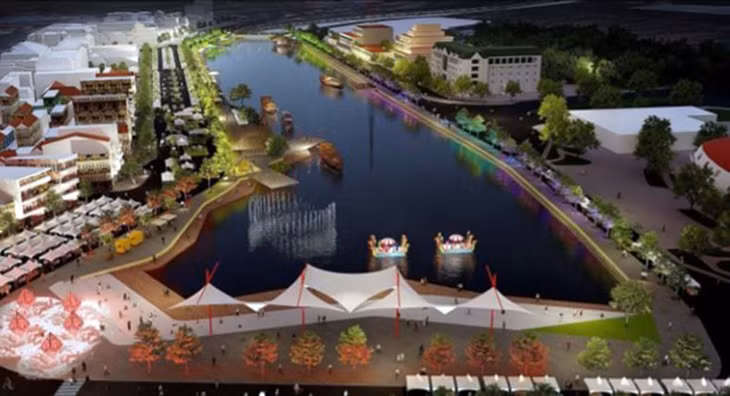 Tuyến phố đi bộ - chợ đêm thành phố Hải Dương được triển khai theo ý tưởng “Tinh hoa hội tụ, bừng sáng Thành Đông.”