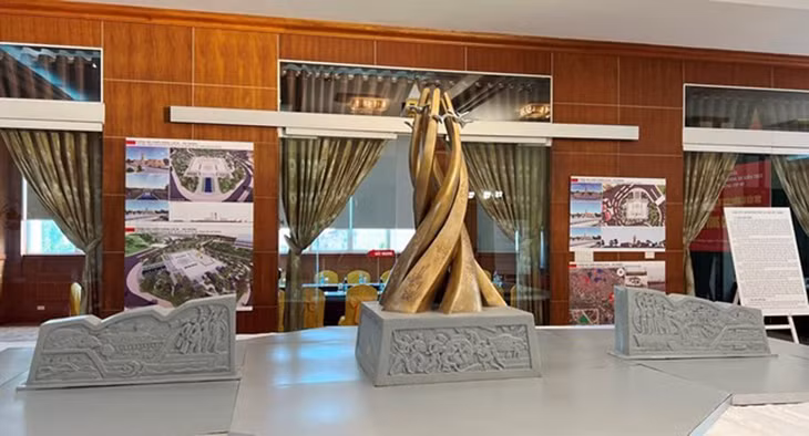 Mẫu phác thảo và phương án kiến trúc tượng đài Chiến thắng Cát Bi