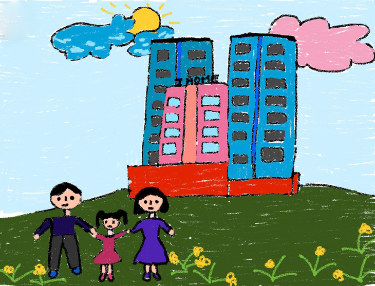 Bức tranh vẽ của bé Duyên