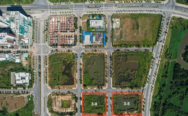 Vị trí lô đất 3-5 và lô đất 3-8 được đấu giá tại Khu đô thị mới Thủ Thiêm (TP. Thủ Đức, TP.HCM)