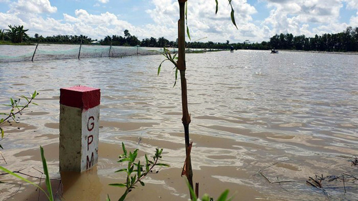 Một vị trí thuộc dự án thành phần 3 của cao tốc Châu Đốc - Cần Thơ - Sóc Trăng