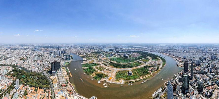 Một góc Khu đô thị mới Thủ Thiêm