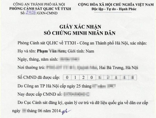 Trước đây, người dân làm mất giấy tờ tùy thân phải xin giấy xác nhận số CMND, CCCD để thực hiện các thủ tục hành chính. Ảnh minh họa