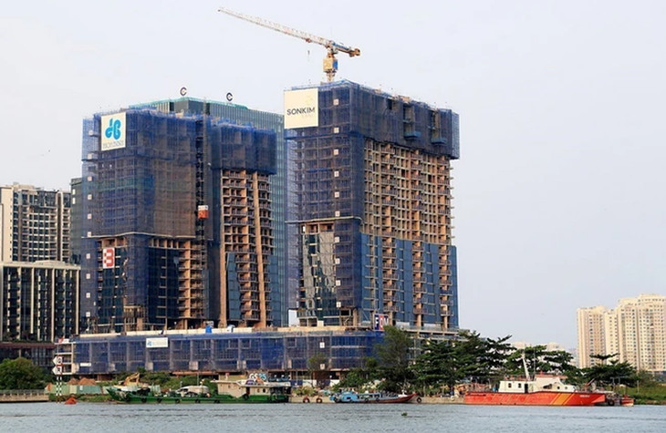 Công trình xây dựng tại Khu đô thị mới Thủ Thiêm, thành phố Thủ Đức. Ảnh minh họa