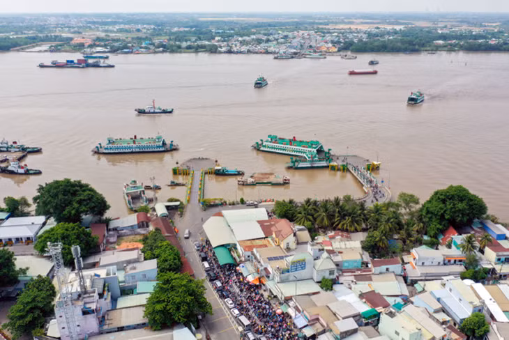 Khu vực dự kiến xây hầm Cát Lái vượt sông