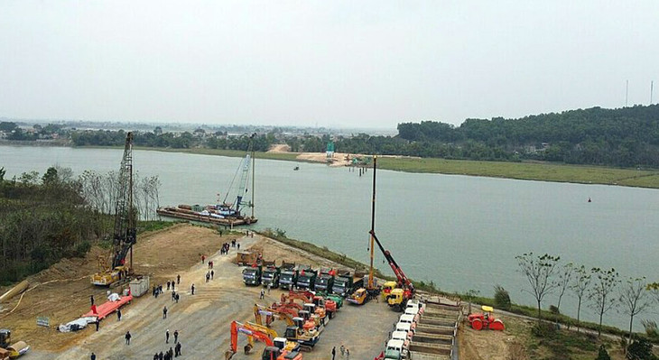 Công trình sẽ xây cây cầu bắc qua sông Mã