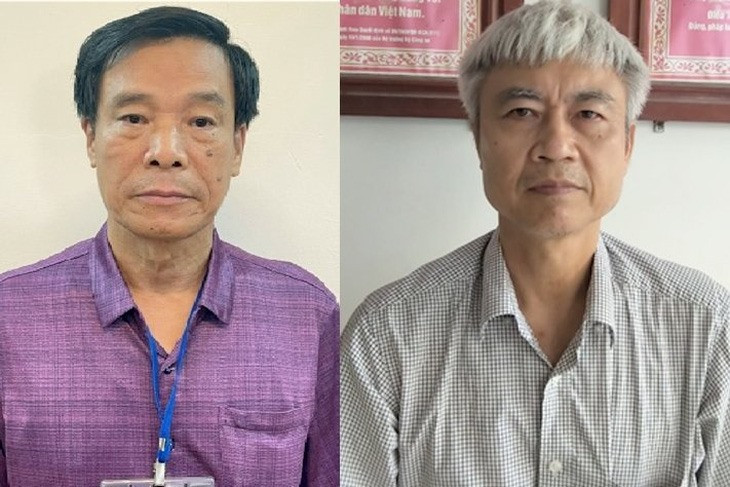 Hai cựu lãnh đạo Cienco 1 Cấn Hồng Lai (trái) và Phạm Dũng Hai cựu lãnh đạo Cienco 1 Cấn Hồng Lai (trái) và Phạm Dũng