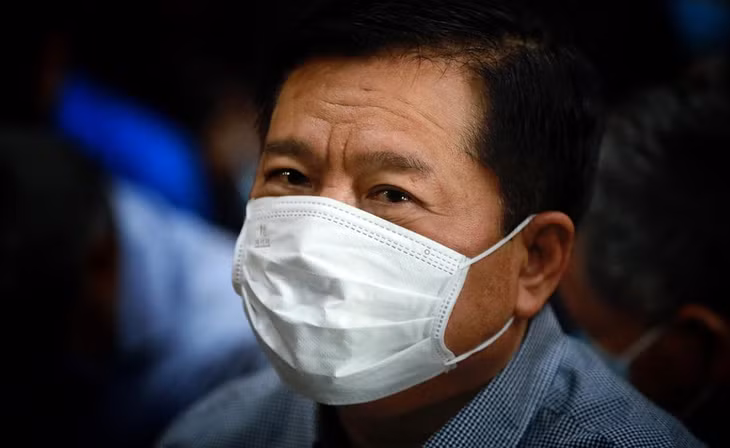 Ông Đinh La Thăng tại phiên toà ở TPHCM