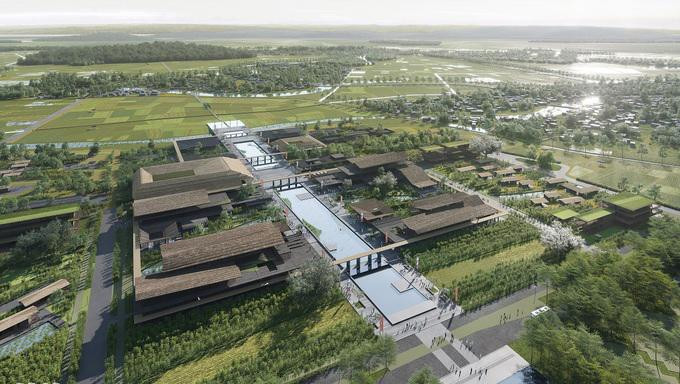 Phối cảnh tổng thể khu tưởng niệm Chủ tịch Hồ Chí Minh theo quy hoạch mới tại Nghệ An