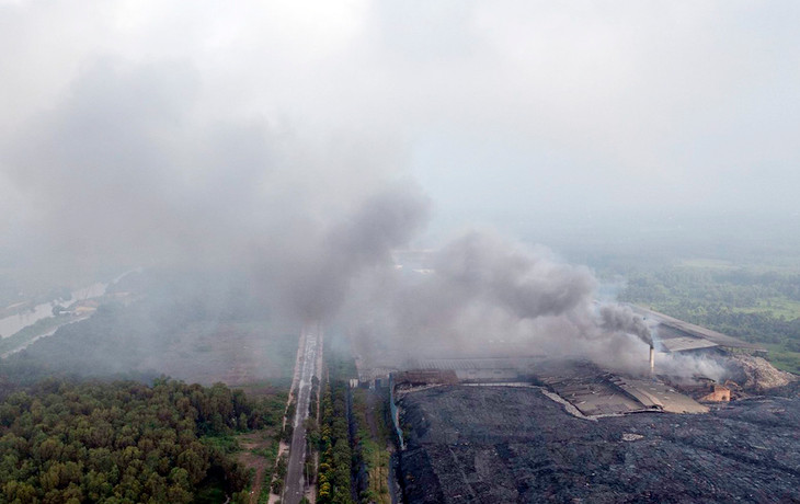 Một nhà máy xử lý rác thải tại Khu liên hợp xử lý chất thải rắn Tây Bắc, huyện Củ Chi