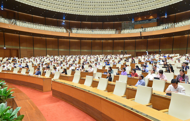 Các đại biểu Quốc hội tham dự phiên họp