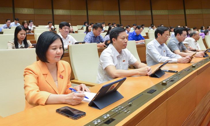 Các đại biểu Quốc hội tham dự phiên họp